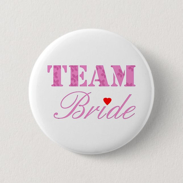 Team Bride Theme Button (Front)