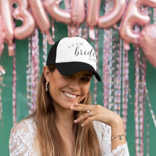 Team Bride To Be Bachelorette Party Trucker Hat