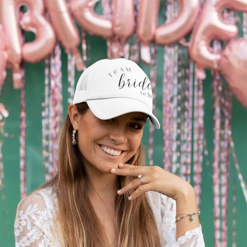 Team Bride To Be Bachelorette Party Trucker Hat