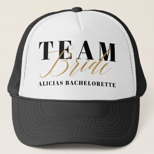 TEAM BRIDE TRUCKER HAT