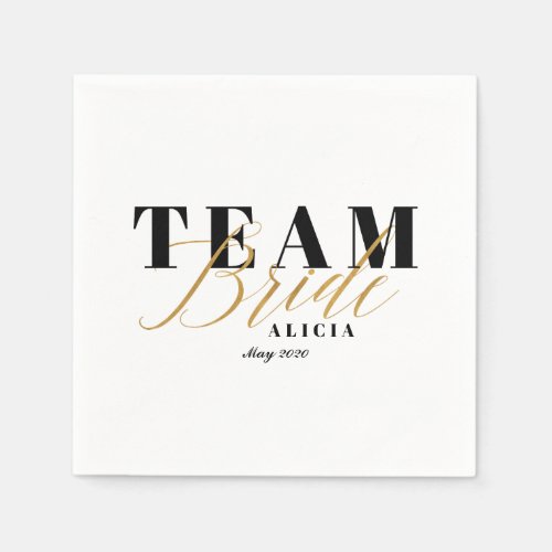 TEAM BRIDE Two_Tone  Napkins