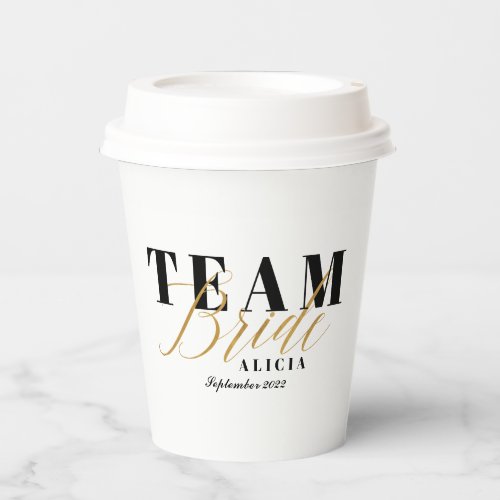 TEAM BRIDE Two_Tone Paper Cups