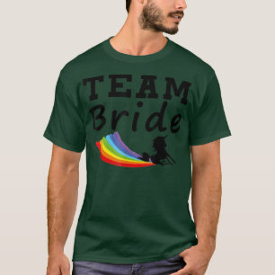 Team Bride Unicorn Rainbow Gay LGBT Funny T-Shirt