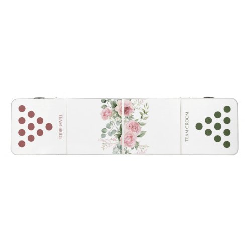 Team Bride vs Team Groom Wedding Beer Pong Table