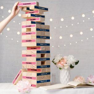 Team Bride Vs Team Groom Wedding Party  Topple Tower