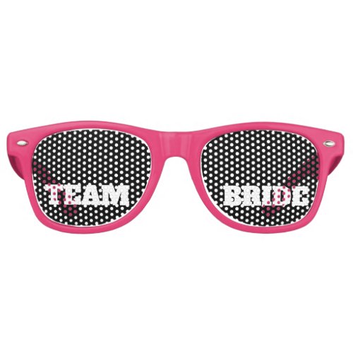 Team Bride Wedding Bachelorette Party Retro Sunglasses