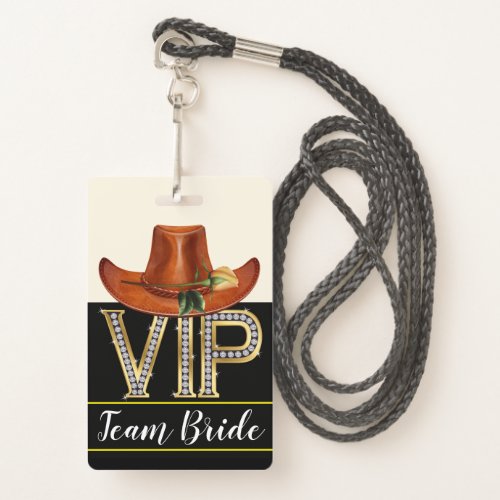 Team Bride Wedding Badge