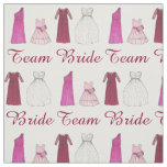 Team Bride Wedding Bridal Party Dress Gown Fabric