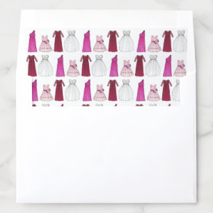 Team Bride Wedding Bridal Party Shower Gowns Envelope Liner