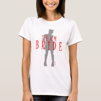 Team Bride Wedding Cat Woman by VIMAGO T-Shirt