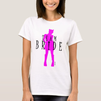 Team Bride Wedding Cat Woman by VIMAGO T-Shirt
