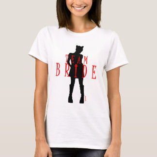 Team Bride Wedding Cat Woman by VIMAGO T-Shirt