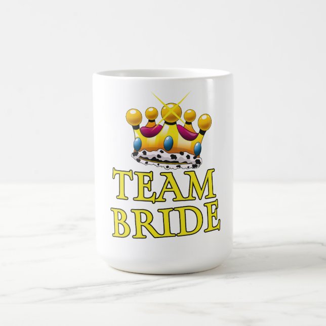 Team Bride wedding crown Color Morph Mug (Center)