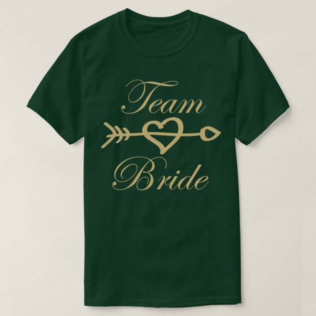Team Bride Wedding Gift T-Shirt (Design Front)