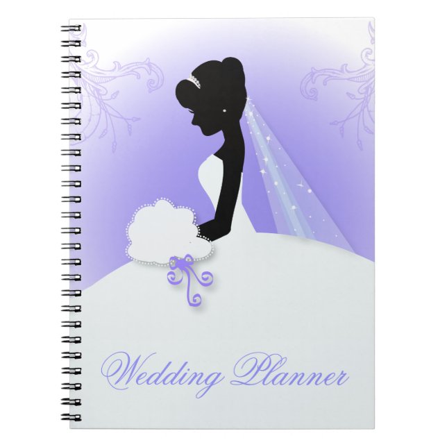 Team bride Wedding gown Bride bridal silhouette Notebook (Front)