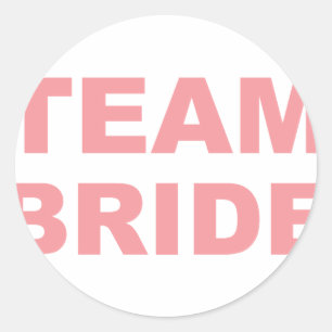 Team Bride Wedding Hen Party Classic Round Sticker