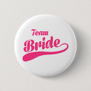 Team Bride Wedding Pinback Button