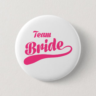 Team Bride Wedding Pinback Button