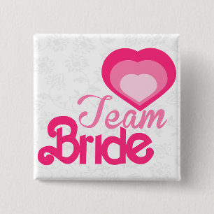 TEAM BRIDE,wedding Pinback Button