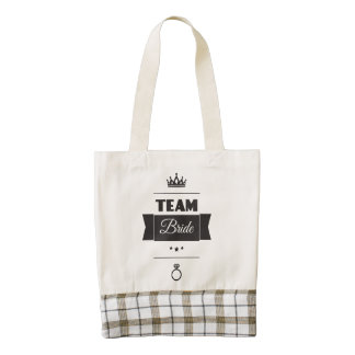 Team Bride Zazzle HEART Tote Bag