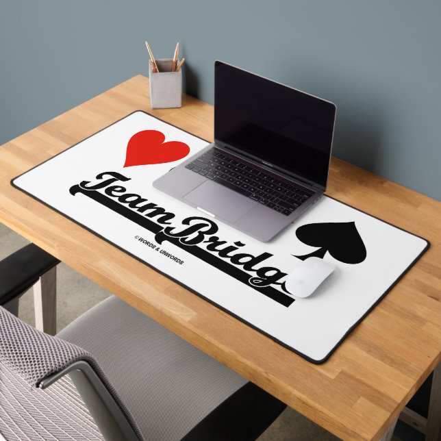 Team Bridge Four Card Suits Desk Mat (Office 2)