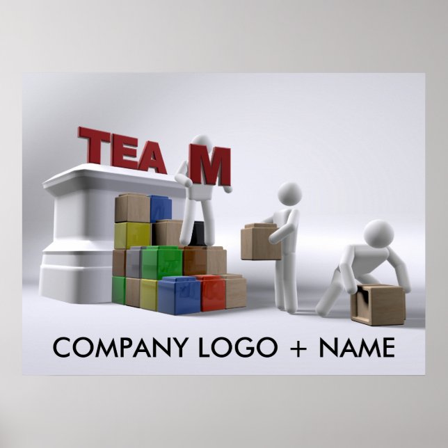 Team building (customizable) poster-various sizes poster (Front)