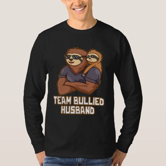 Team Bullied Husband Naughty Daddy Playful Dad  Pu T-Shirt (Front)