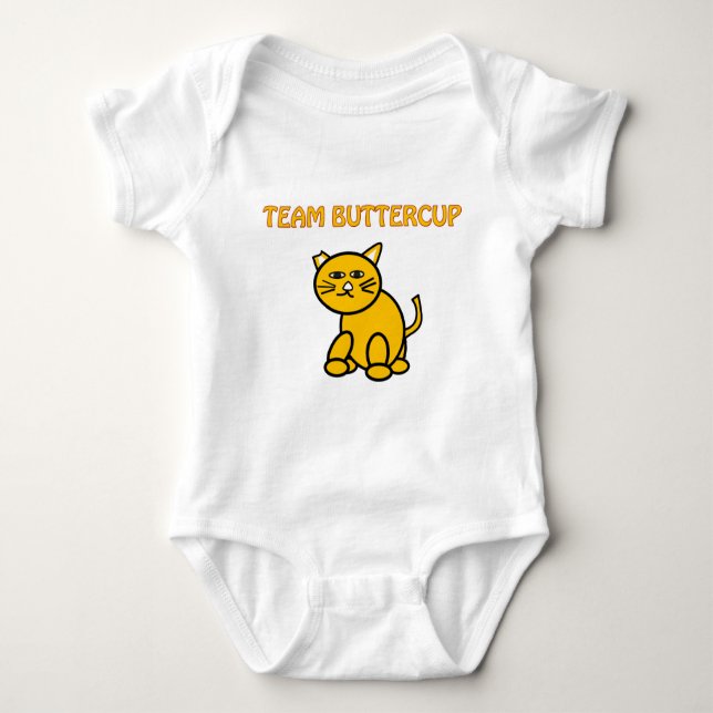 Team Buttercup Baby Bodysuit (Front)