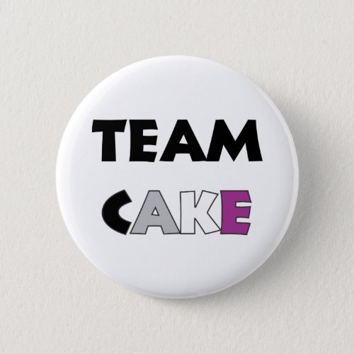 Team Cake Asexual Flag Button
