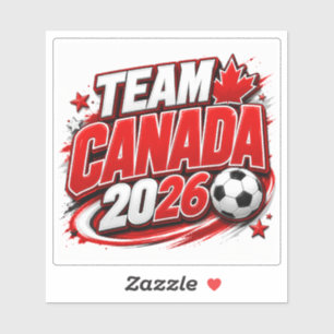 TEAM CANADA 2026 Soccer Fan Canadian Sticker