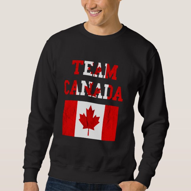Team Canada Maple Leaf Canadian Soccer Team Canada Sweatshirt (Front)