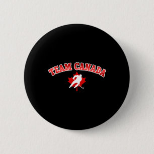 Team Canada Pride Vacation Travel Sports Hockey Pl Button