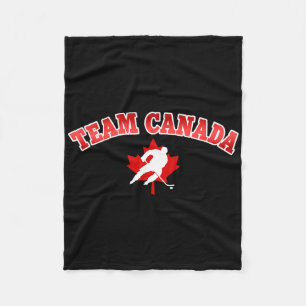 Team Canada Pride Vacation Travel Sports Hockey Pl Fleece Blanket