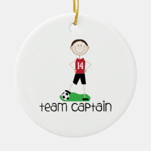 Team Captain Ceramic Ornament