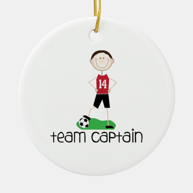Team Captain Ceramic Ornament (Front)