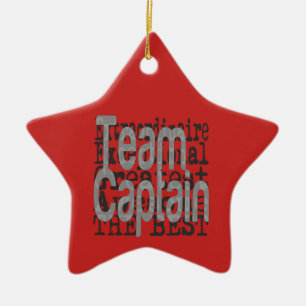 Team Captain Extraordinaire Ceramic Ornament