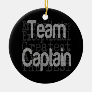 Team Captain Extraordinaire Ceramic Ornament