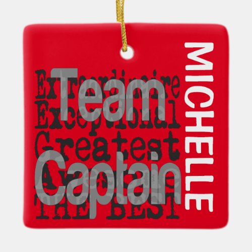 Team Captain Extraordinaire CUSTOM Ceramic Ornament