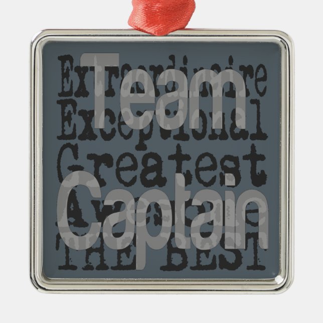 Team Captain Extraordinaire Metal Ornament (Front)