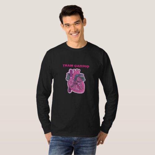 Team Cardiology Anatomical Heart Doctor T_Shirt
