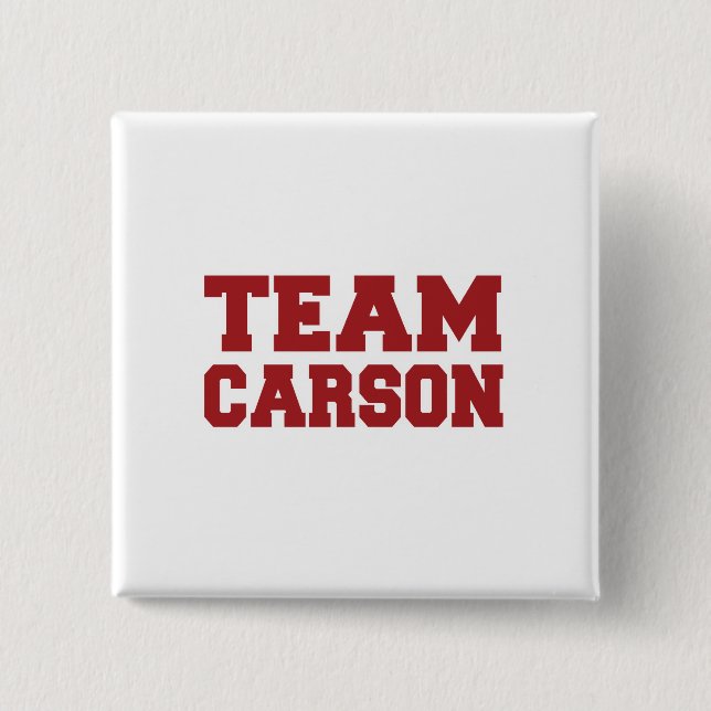 Team Carson 2016 Button (Front)