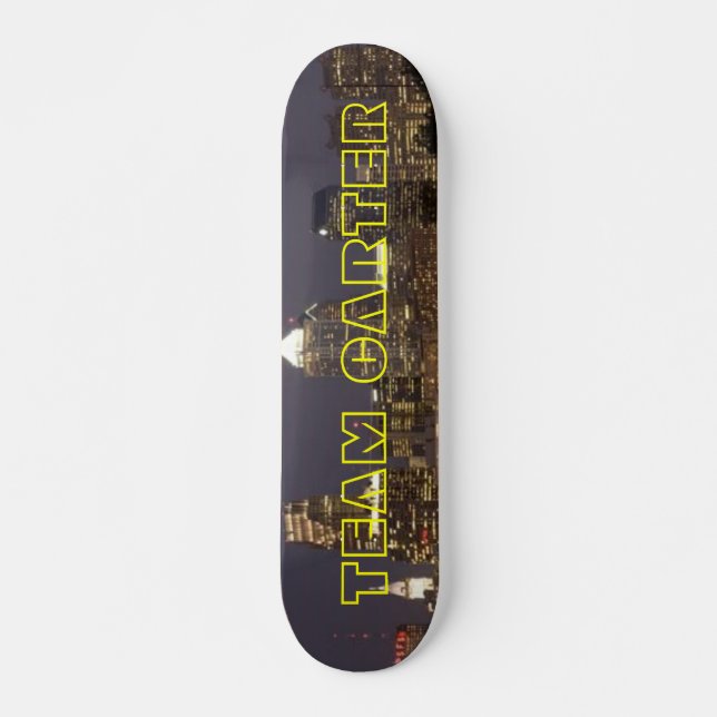 TEAM CARTER  CITY SKATEBOARD DECK (Front)
