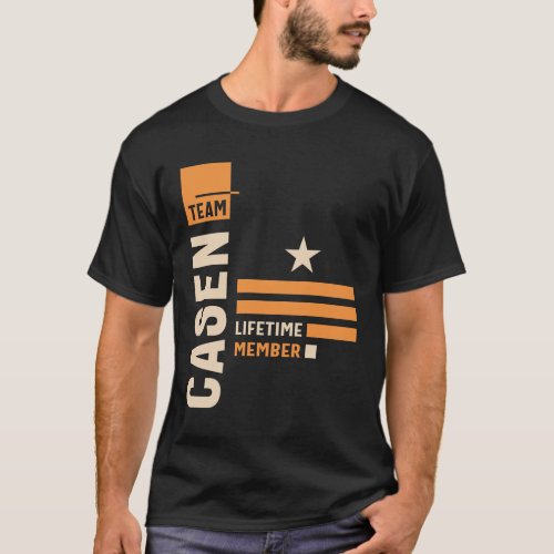 Team Casen Lifetime Member _ Name Casen  T_Shirt