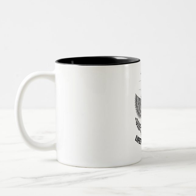 Team Cass Lifetime member Two-Tone Coffee Mug (Left)