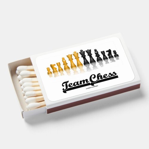 Team Chess Reflective Chess Set Pieces Matchboxes
