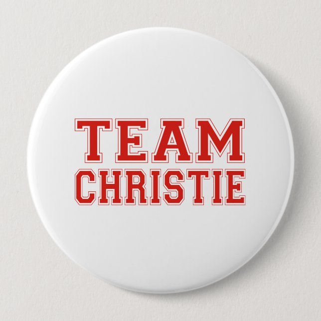 TEAM CHRISTIE PINBACK BUTTON (Front)