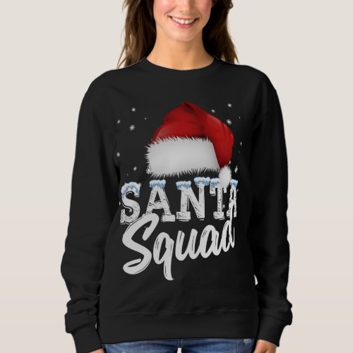 Team Christmas Santa Squad Family Matching Christm Sweatshirt