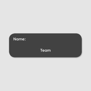 Team Classic Name Magnetic Tag