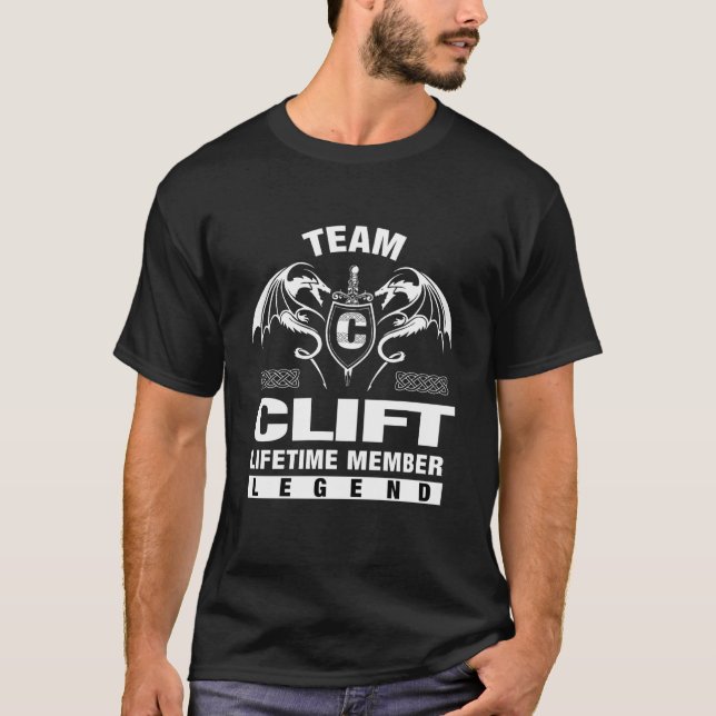 Team CLIFT - Lifetime Member Gifts T-Shirt (Front)