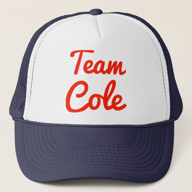 Team Cole Trucker Hat (Front)